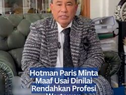 Hotman Paris Minta Maaf Usai Dinilai Rendahkan Profesi Wartawan