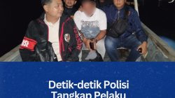 Detik-Detik Polisi Tangkap Pelaku Pemerasan 10 Anak di Kecamatan Mantang Bintan