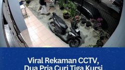 Viral Rekaman CCTV, Dua Pria Curi Tiga Kursi dari Teras Rumah di Batam