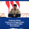 Prabowo Minta Gubernur Hingga Kades Periksa Dapur MBG Bermasalah