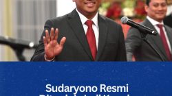 Sudaryono Resmi Ditunjuk Jadi Kepala BGN Baru