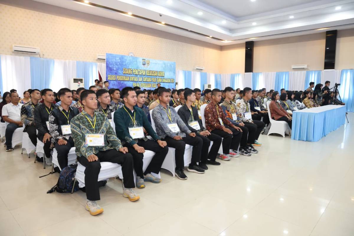 71 Peserta Resmi Lulus Terpilih Bintara dan Tamtama Polri T.A. 2026 di Polda Kepri.