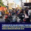Tabrakan di Jalan Ahmad Yani Karimun, Pemotor Paruh Baya Kritis Usai Benturan Keras dengan Motor CB-R