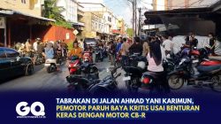 Tabrakan di Jalan Ahmad Yani Karimun, Pemotor Paruh Baya Kritis Usai Benturan Keras dengan Motor CB-R