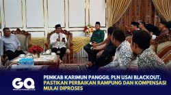 Pemkab Karimun Panggil PLN Usai Blackout, Pastikan Perbaikan Rampung dan Kompensasi Mulai Diproses.