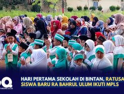 Hari Pertama Sekolah di Bintan, Ratusan Siswa Baru RA Bahrul Ulum Ikuti MPLS