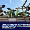 TMMD ke-129 Kodim 0315/Tanjungpinang Rehabilitasi RTLH, Warga Desa Busung Sambut Bahagia