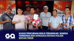 Kasus Pencurian Hiolo Terungkap, Warga Tionghoa Beri Apresiasi kepada Polsek Bintan Timur
