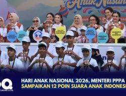 Hari Anak Nasional 2026, Menteri PPPA Sampaikan 12 Poin Suara Anak Indonesia