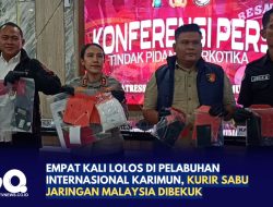 Empat Kali Lolos di Pelabuhan Internasional Karimun, Kurir Sabu Jaringan Malaysia Dibekuk