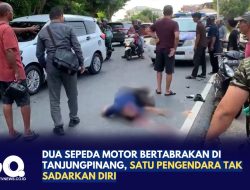 Dua Sepeda Motor Bertabrakan di Tanjungpinang, Satu Pengendara Tak Sadarkan Diri