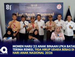 Momen Haru 22 Anak Binaan LPKA Batam Terima Remisi, Tiga Hirup Udara Bebas di Hari Anak Nasional 2026