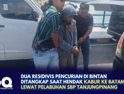 Dua Residivis Pencurian di Bintan Ditangkap Saat Hendak Kabur ke Batam Lewat Pelabuhan SBP Tanjungpinang