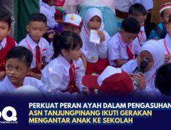 Perkuat Peran Ayah dalam Pengasuhan, ASN Tanjungpinang Ikuti Gerakan Mengantar Anak ke Sekolah