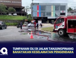 Tumpahan Oli di Jalan Tanjungpinang Bahayakan Keselamatan Pengendara