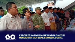 Kapolres Karimun Ajak Warga Santun Mengkritik dan Bijak Bermedia Sosial.