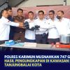 Polres Karimun Musnahkan 747 Gram Sabu Hasil Pengungkapan di Kawasan Hotel Tanjungbalai Kota