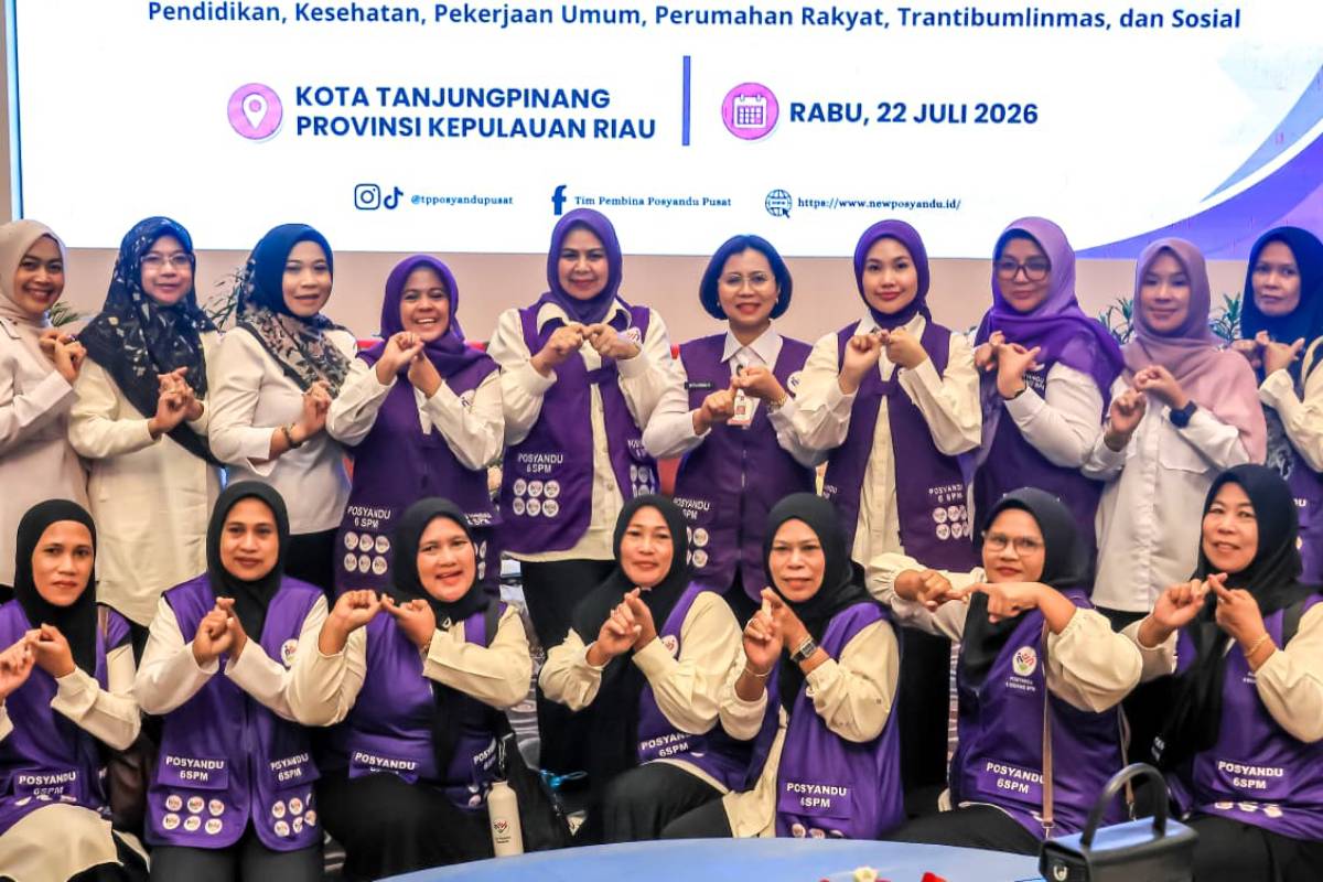 Ketua TP Posyandu Bintan Hafizha Ikuti Asistensi Penguatan Transformasi Posyandu 6 Bidang SPM.