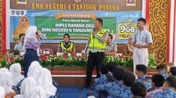 Police Goes to School, Satlantas Polresta Tanjungpinang Edukasi Pelajar SMKN 4 soal Keselamatan Berlalu Lintas