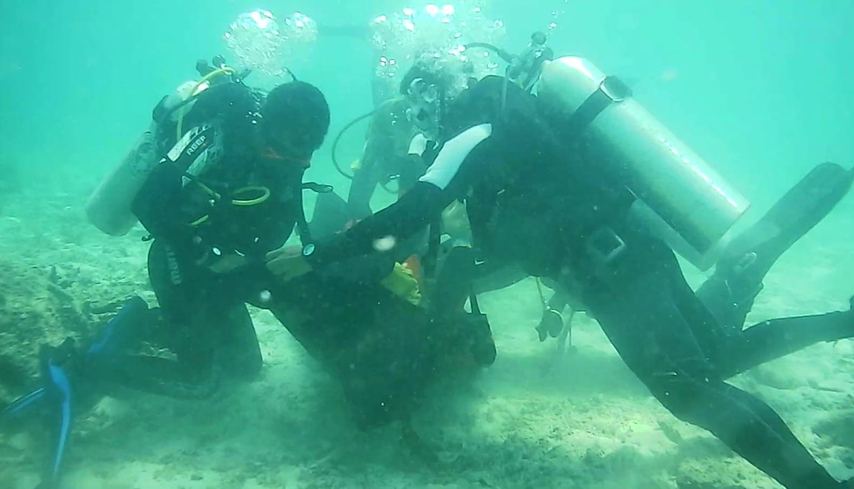 SAR Natuna Tutup Latihan SAR Air dengan Simulasi Penyelamatan Korban Pompong Karam di Perairan Senoa.
