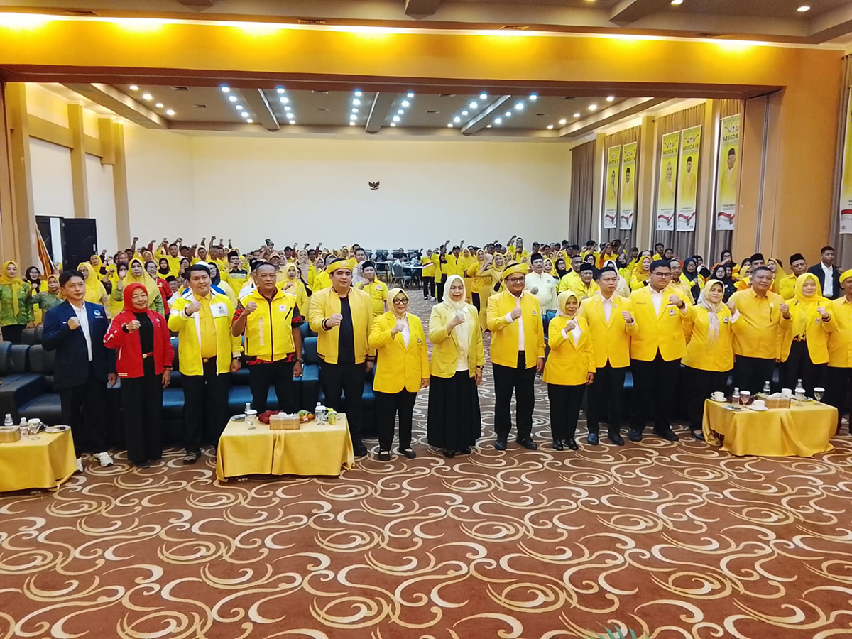 Terpilih Aklamasi, Fiven Sumanti kembali Jabat Ketua DPD II Partai Golkar Bintan.