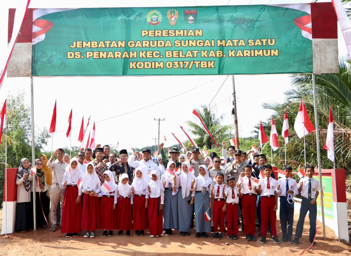 Tiga Jembatan Garuda Resmi Menghubungkan Desa-Desa di Kecamatan Belat.