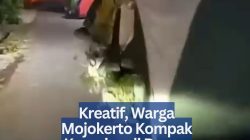Kreatif, Warga Mojokerto Kompak Kemping di Depan Rumah Peringati Agustusan