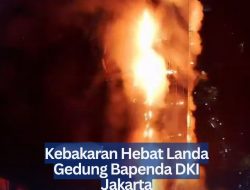Kebakaran Hebat Landa Gedung Bapenda DKI Jakarta