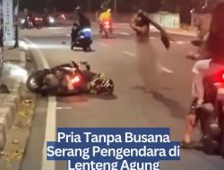 Pria Tanpa Busana Serang Pengendara di Lenteng Agung
