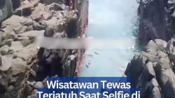 Wisatawan Tewas Terjatuh Saat Selfie di Tebing Pantai Semeti Lombok Tengah