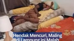 Hendak Mencuri, Maling di Lampung ini Malah Tertidur Pulas dan Diamankan Warga