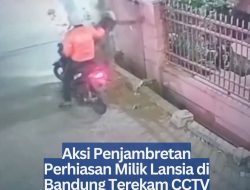 Aksi Penjambretan Perhiasan Milik Lansia di Bandung Terekam CCTV