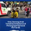 Viral, Seorang Anak Tertabrak Ambulance di Pinrang Saat Karnaval HUT ke-81