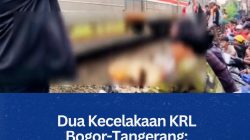 Dua Kecelakaan KRL Bogor-Tangerang: Tertemper Orang dan Motor