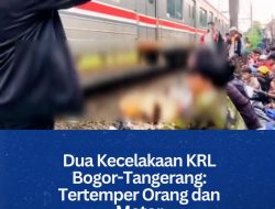 Dua Kecelakaan KRL Bogor-Tangerang: Tertemper Orang dan Motor