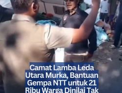 Camat Lamba Leda Utara Murka, Bantuan Gempa NTT untuk 21 Ribu Warga Dinilai Tak Cukup