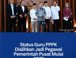 Status Guru PPPK Dialihkan Jadi Pegawai Pemerintah Pusat Mulai 2027