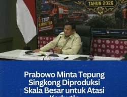 Prabowo Minta Tepung Singkong Diproduksi Skala Besar untuk Atasi Karhutla