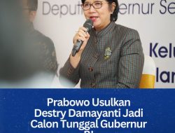 Prabowo Usulkan Destry Damayanti Jadi Calon Tunggal Gubernur BI