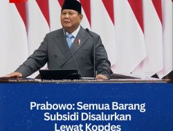 Prabowo: Semua Barang Subsidi Disalurkan Lewat Kopdes