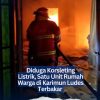 Diduga Korsleting Listrik, Satu Unit Rumah Warga di Karimun Ludes Terbakar
