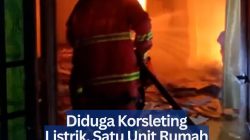 Diduga Korsleting Listrik, Satu Unit Rumah Warga di Karimun Ludes Terbakar