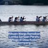Ribuan Warga Ramaikan Lomba Sampan Perahu Naga di Desa Kuala Sempang
