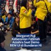 Warganet Puji Keberanian Fatimah Azzahra Saat Demo BEM UI di Bundaran HI