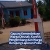 Gapura Kemerdekaan Warga Dirusak, Konflik Pengembang dan Warga Berujung Laporan Polisi