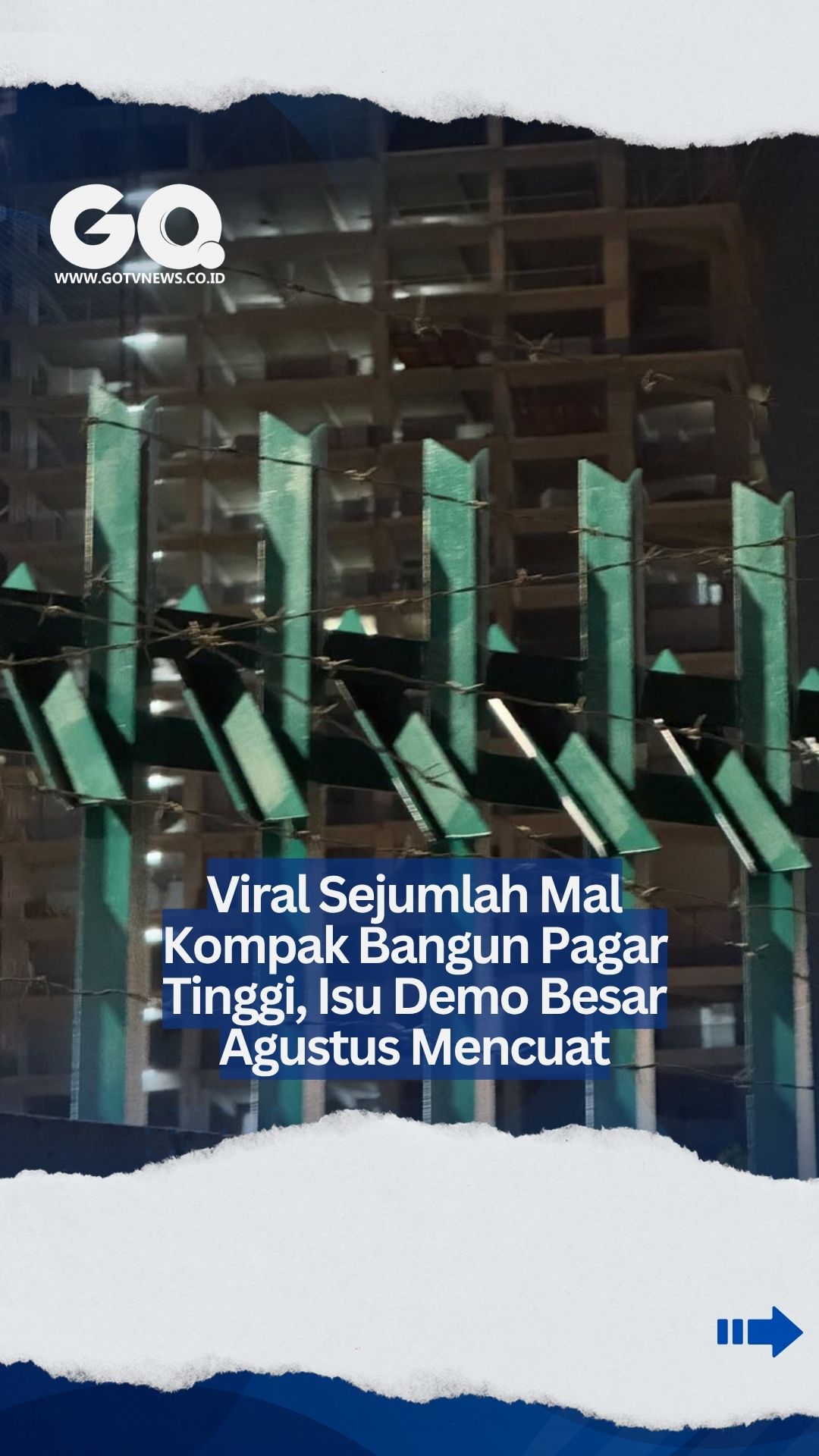 Viral Sejumlah Mal Kompak Bangun Pagar Tinggi, Isu Demo Besar Agustus Mencuat.