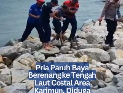Pria Paruh Baya Berenang ke Tengah Laut Costal Area Karimun, Diduga Hendak Akhiri Hidup