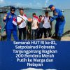 Semarak HUT RI ke-81, Satpolairud Polresta Tanjungpinang Bagikan 200 Bendera Merah Putih ke Warga dan Nelayan