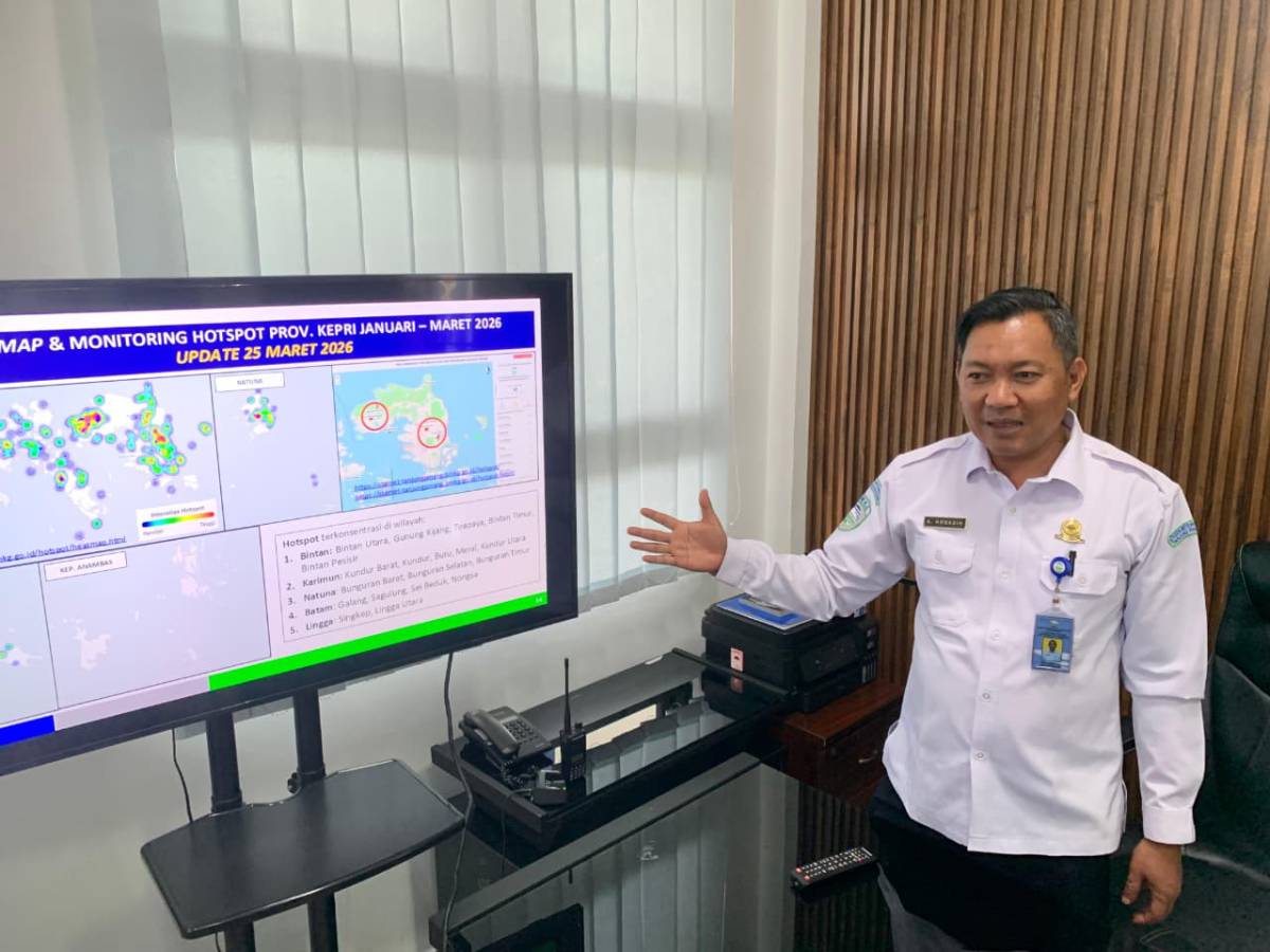 BMKG Catat 88 Titik Panas Tersebar di Pulau Bintan Selama Agustus 2026.