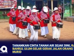 Tanamkan Cinta Tanah Air Sejak Dini, RA Bahrul Ulum Gelar Gerak Jalan Orang Tua dan Murid